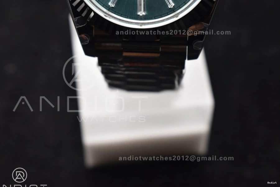 Bracelet 904L DayDate Steel President Dial A3255 40 V2 SS Blue GMF Stick On Ice 0329